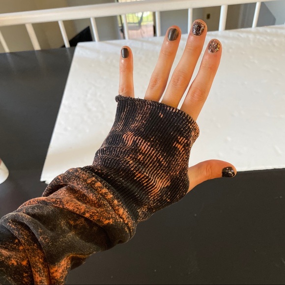 Lululemon Scuba Hoodie Black Custom Bleached 8 - Picture 10 of 16